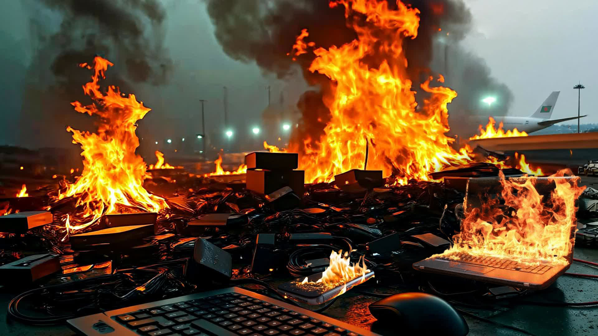 বিমানবন্দরের কার্গো ভিলেজে অগ্নিকাণ্ড: হার্ডওয়্যার খাতের পণ্য পুড়ে ক্ষতি প্রায় ৩৫ কোটি টাকা